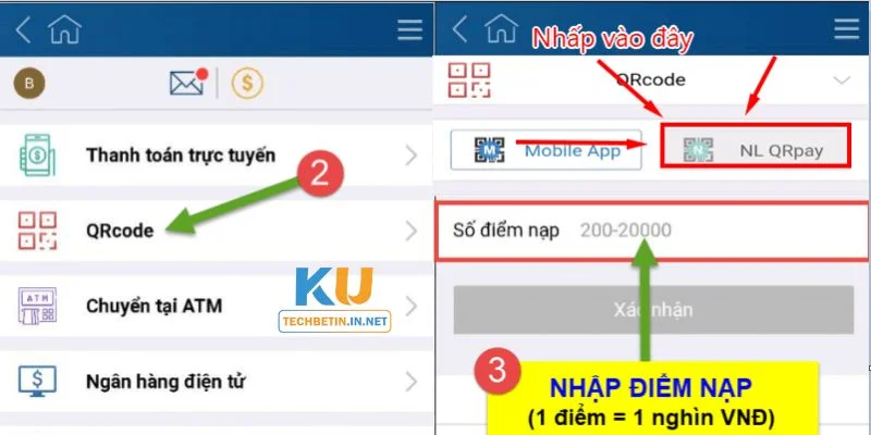 KUBET Các bước nạp tiền tài khoản cược tại đây được thực hiện nhanh gọn.