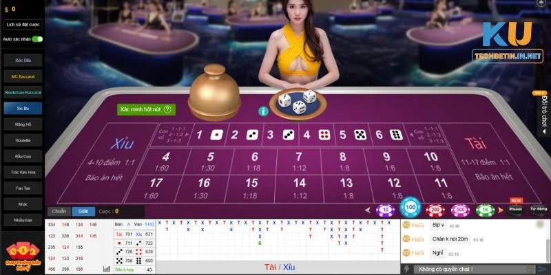 Tài Xỉu Kubet77 Luật chơi tài xỉu Kubet77 dễ hiểu, dễ tham gia với hội viên mới.