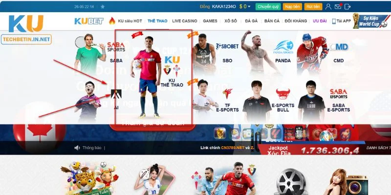 KU Thể Thao Sảnh chơi Thể thao KU là điểm đến cá cược với kho kèo chất lượng.
